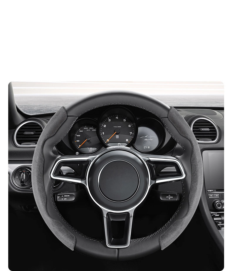 Anti-Slip Car Sports Protection Universal Car Suede Steering Wheel Cover Removable Car Accessories Wyz21011