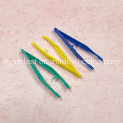 Pincettes en plastique de premiers secours, pincettes à outils médicaux de différentes tailles et couleurs